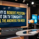 why is Robert Peston not on TV tonight