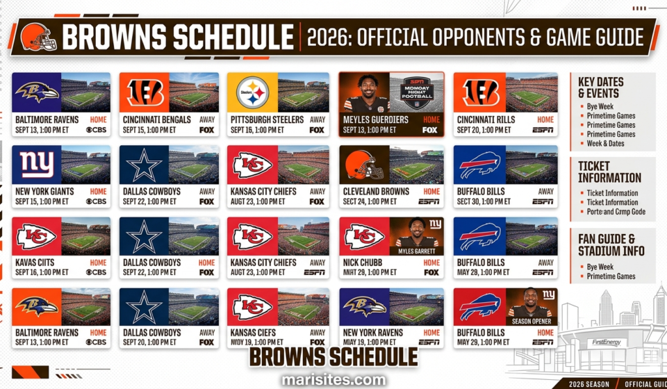 browns schedule